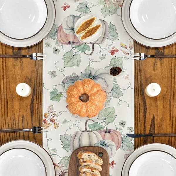 Let bomuldsdug i hør til græskar, afslappet Thanksgiving