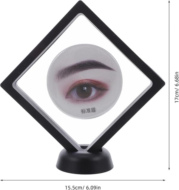 Eyebrow Shaping Stencil with 3D Floating Frame Cosmetic Display Box