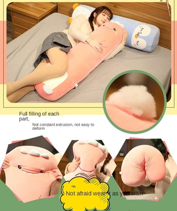 Long Plush Pillow Cute Cartoon Stuffed Animal Soft Long Throw DXGHC