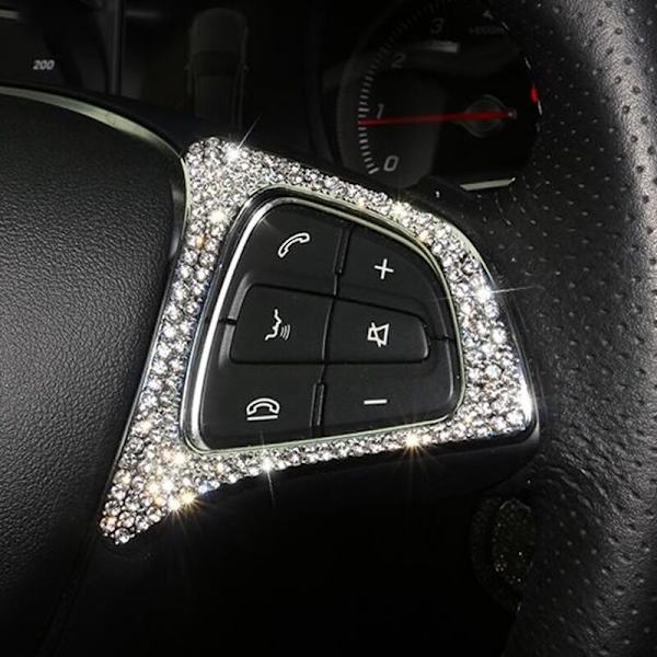 Bling Bling Decorative Frame for Steering Wheel Buttons - Fits C-Class Gla Glc Cla W205