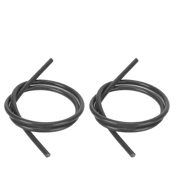 2 kpl Sytytyskaapelit 8mm Silikoni Piikarbidisydän Sytytyskaapeli 1m Pitkä Musta