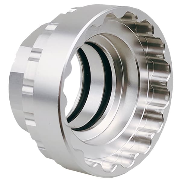 Bicycle 12-speed sprocket lock ring adapter removal tool sprocket installation tool for M7100 M8100 M9100, silver