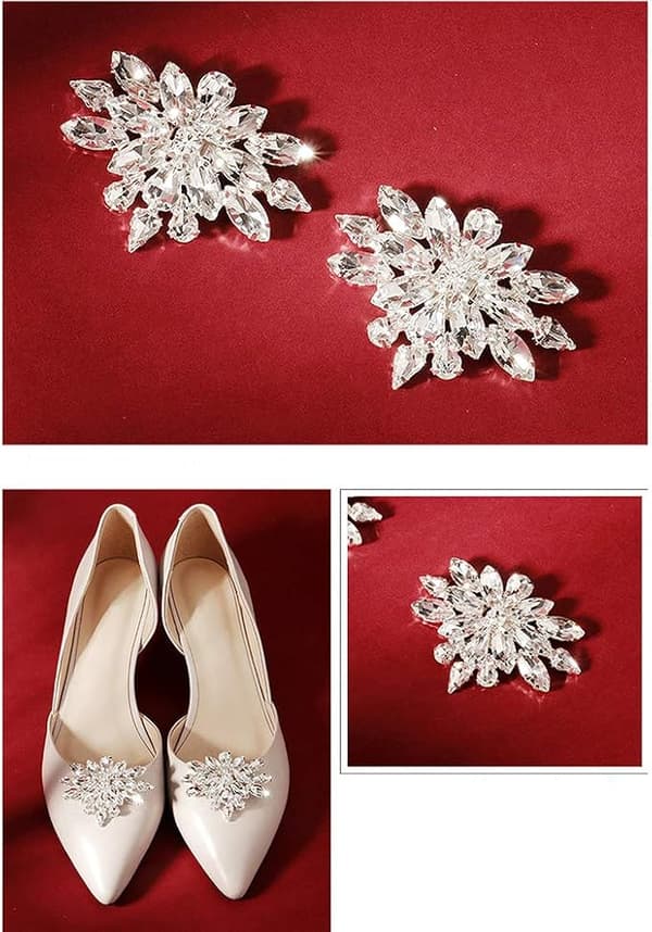 Rhinestone skospænde Dameskospænde Skinnende Rhinestone Bryllup