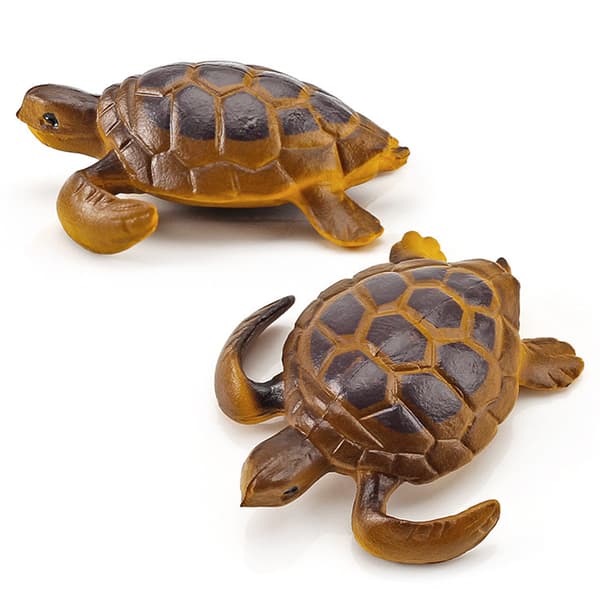 Håndmalede Havdyrslegetøj, Perfekt Gave til Børn, Legetøjsfigurer med Hvalhaj og Skildpadde, Realistisk Pædagogisk Dyrelegetøjssæt