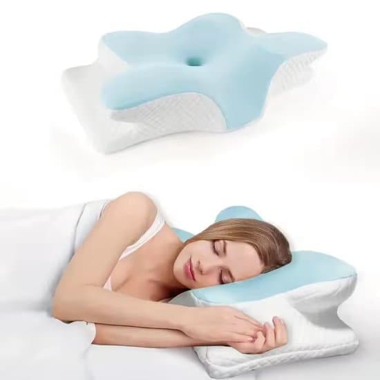 Orthopedic Memory Foam Pillow Butterfly Sleeping Neck Support Cervical Slow Recovery [Ho]