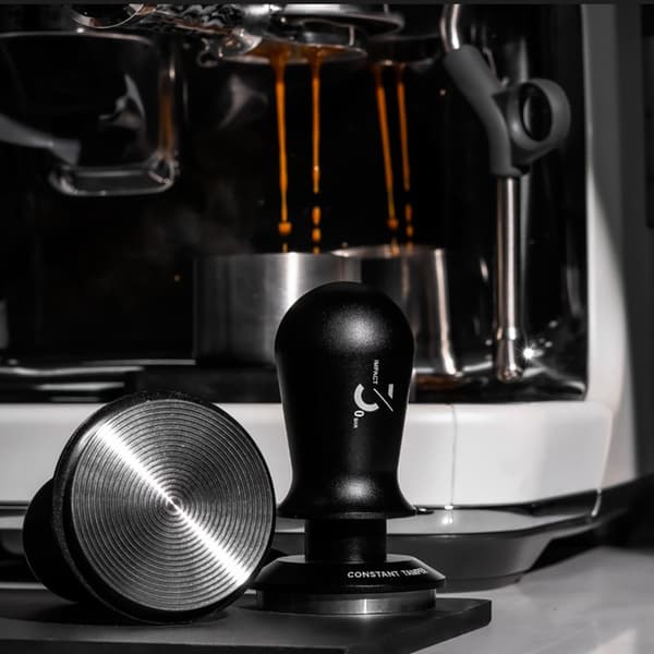 Kaffestamper Espresso Distribution Tool Trykkfjærbelastet Stamper - 51mm Svart black