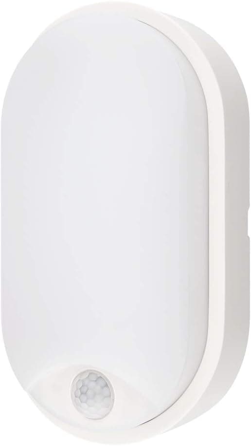 Oval LED Wall Light Ceiling Light Wall Lamp with Motion Sensor, 10W 4000K 700LM IP54, [Energy Class A+]