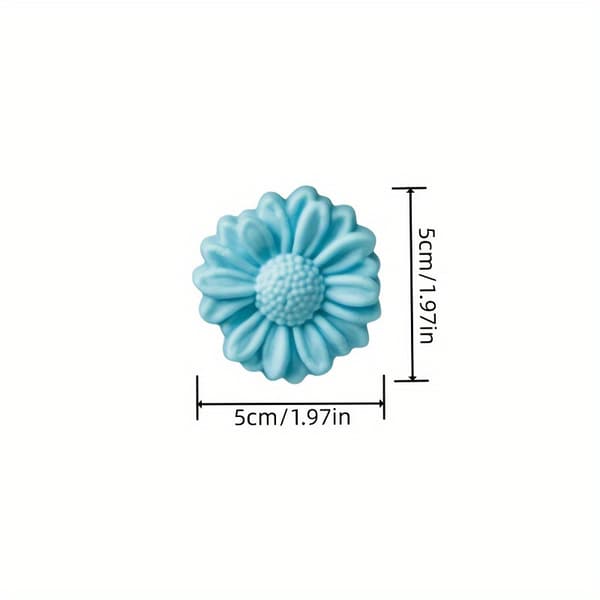 12 stk. Daisy Lotus Silikoneform Sæt 3D Design, til Lys Sæbe Resin Støbning Håndværk