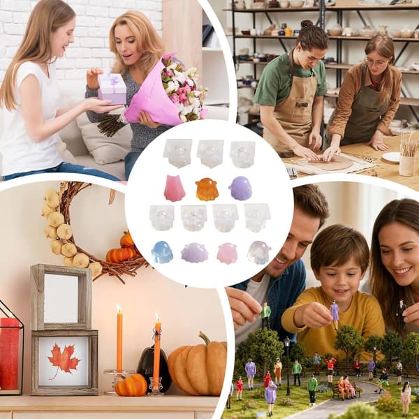 spekter-silikonform 3D liten Halloween-spøkelse-, non-stick -