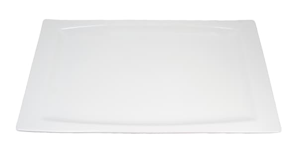 Rektangulært Porcelænsfad - Blød form - 4-pak Vit 5200