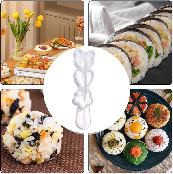 Risbolleform, Sushiform - Tegnet Risbolle-spreder - Bærbar Risbolle, Sjove Sushiforme til Piger