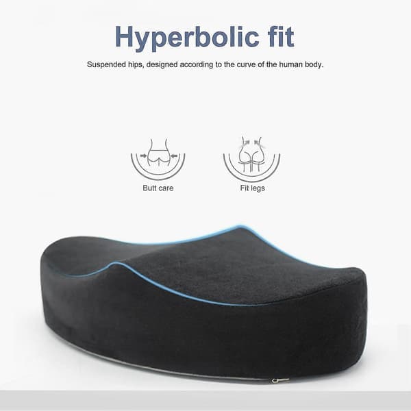 Sittdyna Memory Foam Ergonomisk Stolsdyna Bekväm Hållningsstöd Kudde För Hemmakontor -Yx Grey Grey