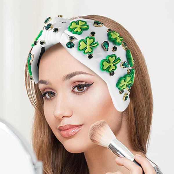 pandebånd til St. Patrick's Day, styling-værktøj hvid 1 stk (1-pak) Weiß 1 stück (1er Pack)