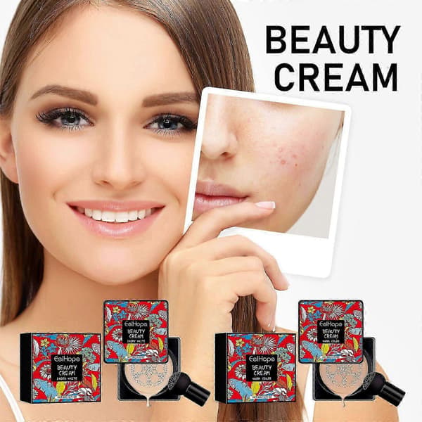 Lett Naturlig Skjønnhetskrem - Langvarig Air Cushion CC Cream for Feilfri Hud