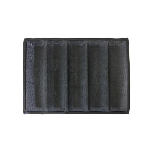 Silikoneform til Baguettebrød, 5-huls 30 cm, Non-stick Bageform til Hjemmebagt Brød