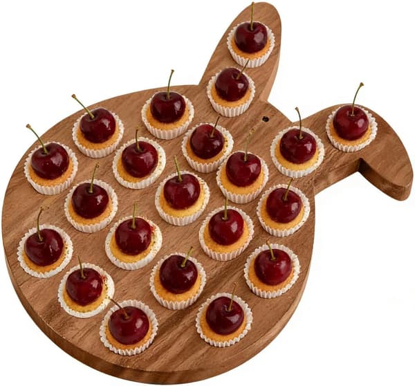 Fylt eggbrett påske snacksskål hare med 21 rom -