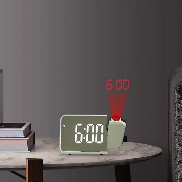 1 Set Desktop Projection Electronic Clock Student Alarm Clock Dormitory Alarm Clock