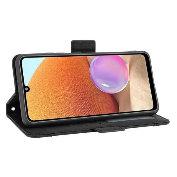 Samsung A32 4G Pung Etui PU Læder 6-RUMS Winston V3 Sort