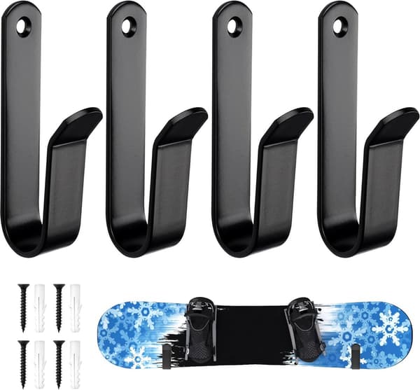 st - Skateboard Wall Mount - Snowboard Wall Mount - Snowboard Wall Mount Clips