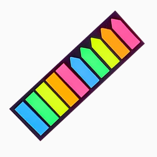 Sticker Tabs, Sticker Flags, 2 Shapes Sticker Tabs, Mini Index Tabs, for Page Marking and Recording Inspiration