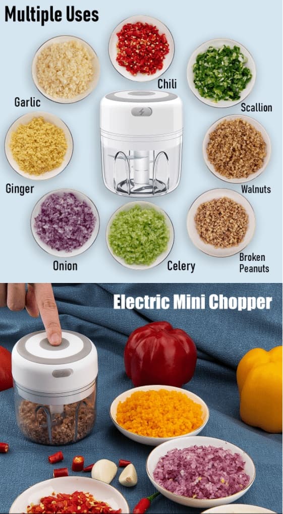 Rechargeable Mini Chopper (USB) 100 or 25 256 100 ml. Vit