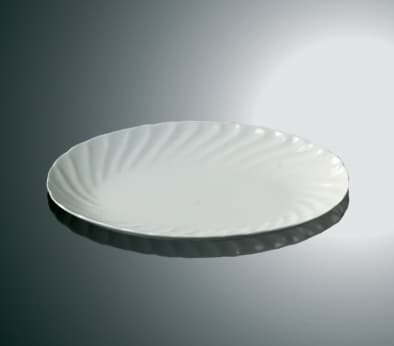 Large Porcelain Platter Wavy Edge - 4 Pack Vit 8000