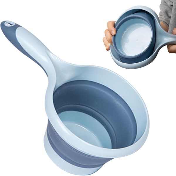 Portable Water Dipper - Foldable Water Scoop - Dipper with Hole - Easy to Store & Carry