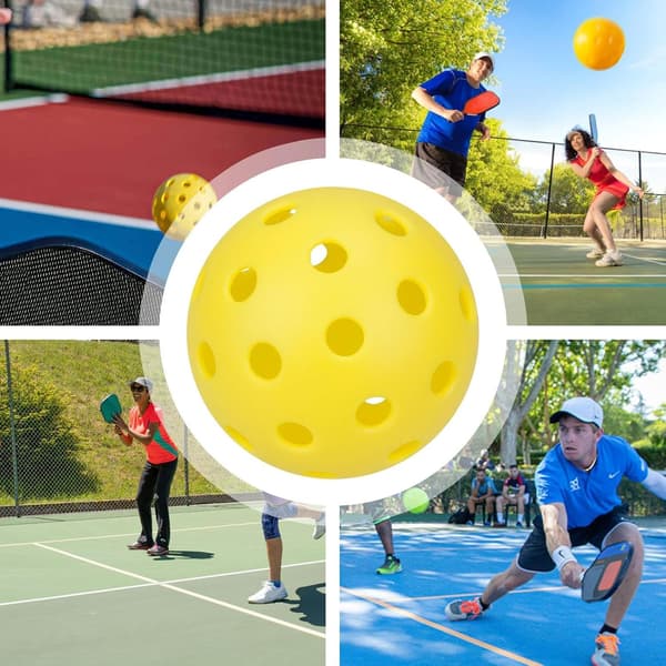 Pickleball-bolde, Pickleball-bolde i udendørs gul - gelb