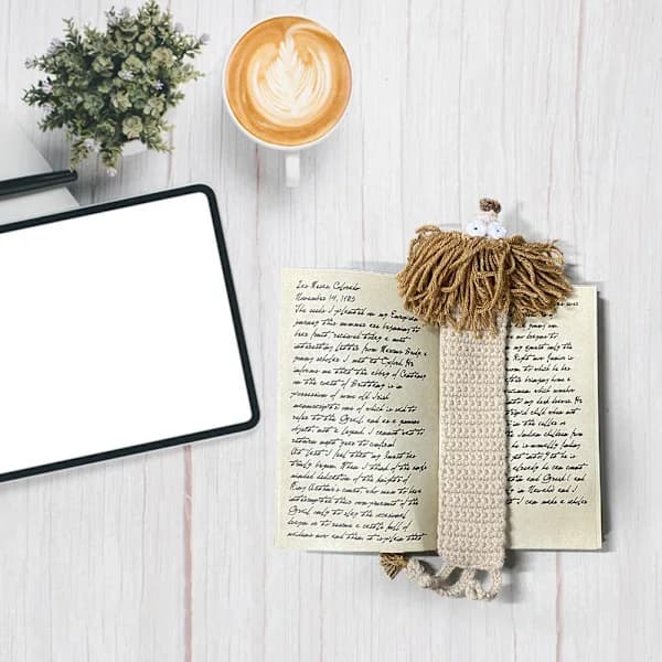 Crocheted Dachshund Bookmark Reusable Simple Bookmark Gift for Book Lovers