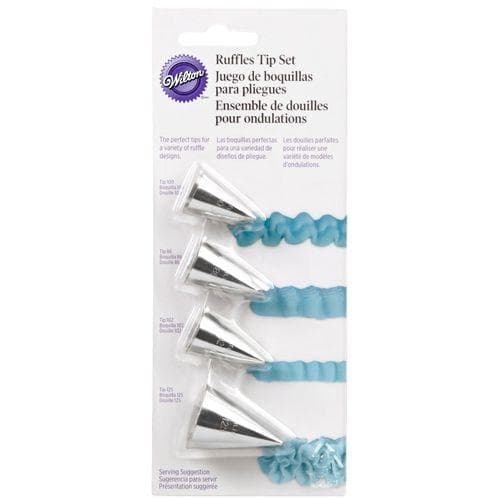 Wilton Tyllsett Ruffles Volanger #86, #100, #102, #125 Vit white