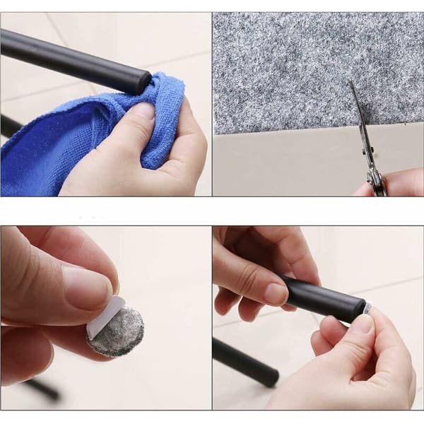 Furniture Felt Pads, 4 Rolls Self Adhesive Felt Tape Self Stick Felt Strip for Table Chairs Sofa Legs Protector 100 x 10 cm——