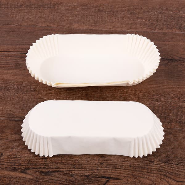 50 stk. bakepapirformer, rette brødformer, bakepapir liners, brødform liners, hvit White
