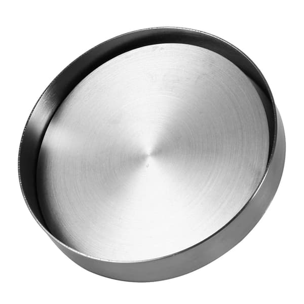 Hamburgerpresse i rustfrit stål silver