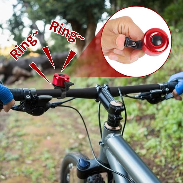 Cykelklocka, 2 st Mini Cykelklockor med Klar och Hög Ljud, Mini Bi