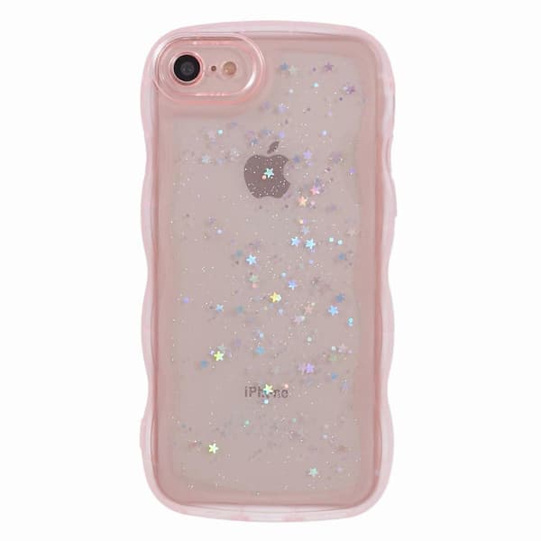 JTW-serien Cover til iPhone 7/8/SE (2020)/SE (2022) Glitterstjerner Bølget Kant TPU-beskyttelse Multicolor Style D Style D Multicolor