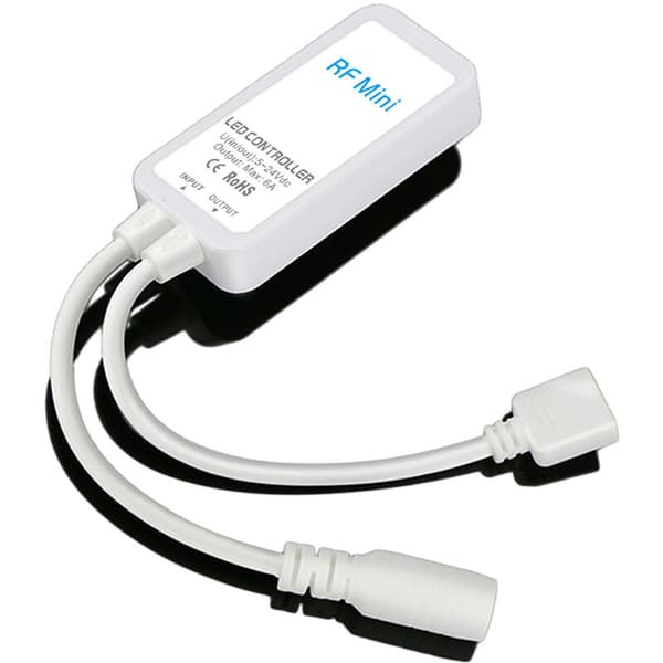 LED-controller RF Radiofrekvens Mini Tryk Ultratynd RGB Farve Lysstrimmel Controller