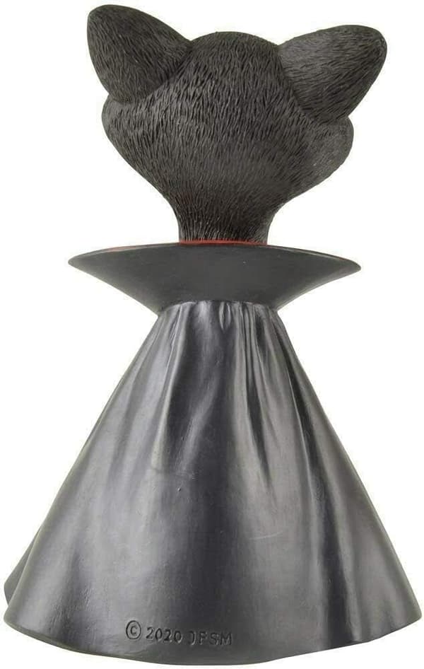 Vakker Svart Katt Vampyr Dracula Figur - Søtt Samleobjekt - H_tfrf