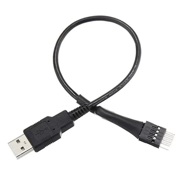 9-bens han til ekstern USB A han PC bundkort intern dataforlængerkabel 20 cm