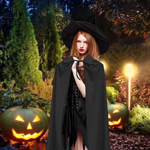 Halloween-kappe 140 cm, åndbar, til unge og voksne -