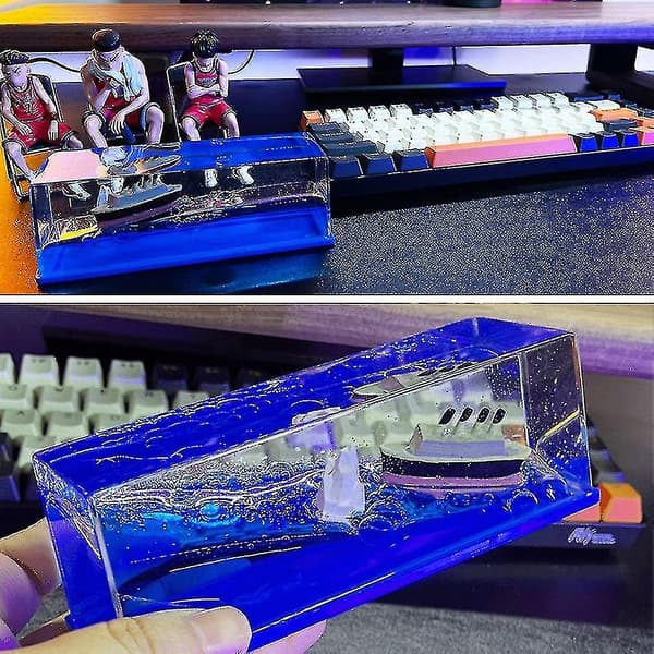 Krydstogtskib Væske Flydende Ornament Hjem Tilbehør Dekoration Flydende Titanic Væske Skrivebord