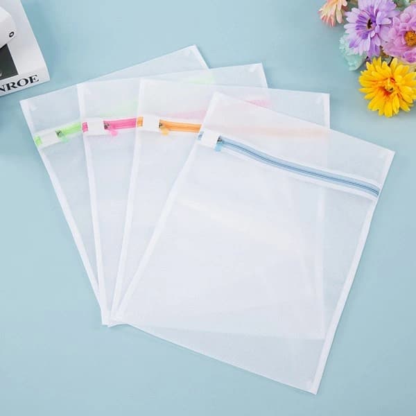 4-pak vaskeposer 40x30 cm til tøj, sko, strømper, bh'er, undertøj, tilfældig farve [JUN]