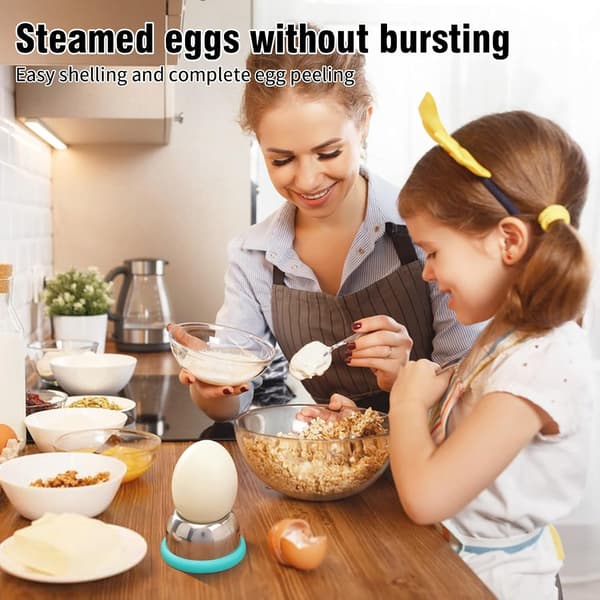 2 Pieces Egg Piercer, Stainless Steel Egg Press, Egg Piercer Sep