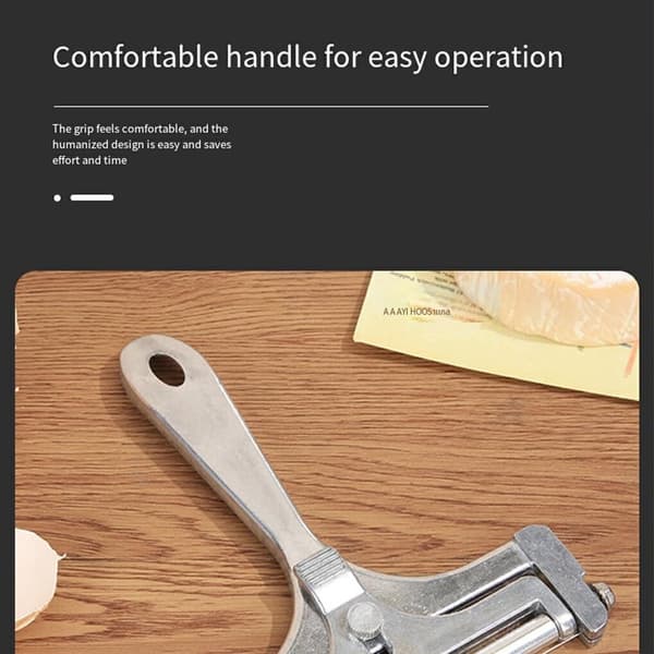 Adjustable Cheese Slicer - Professional Multifunctional Variable Thickness Butter Soft Hard Universal Hanging High Quality Stainless Steel_yu