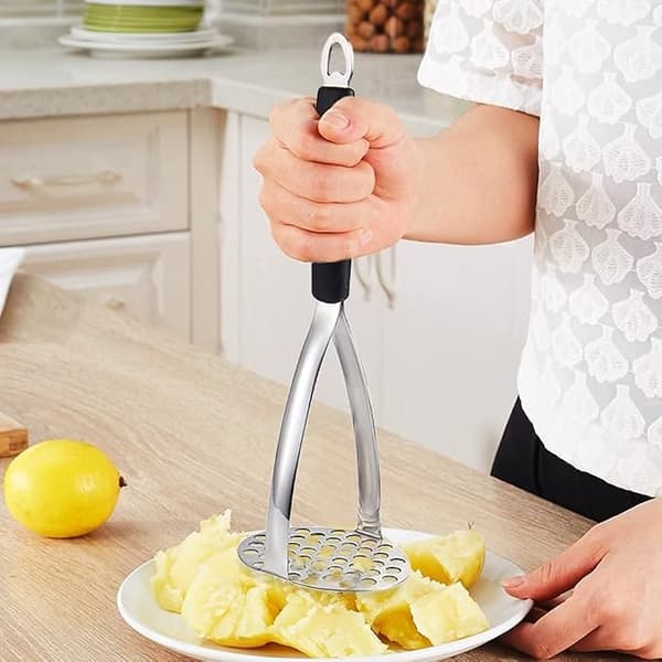 Tung Professionel Manuel Mosestamper, Rustfrit Stål Kartoffel