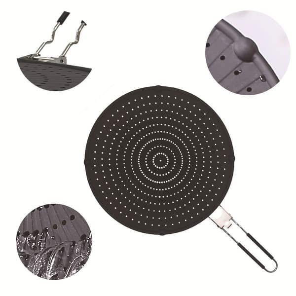 50,3 * 32 cm avanceret silikone stænkskærm med foldbart håndtag