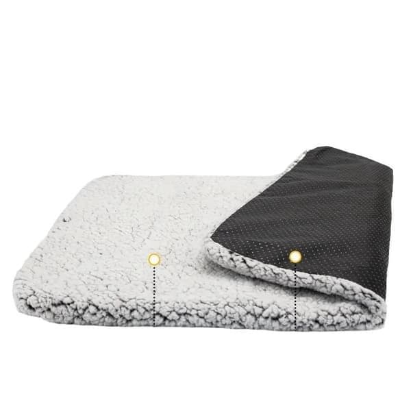 Self-Heating Cat Bed - Improved 2-Layer Heating Pad for Cats, Soft Pet Heating Bed, for Crate or Floor 40x50cm
