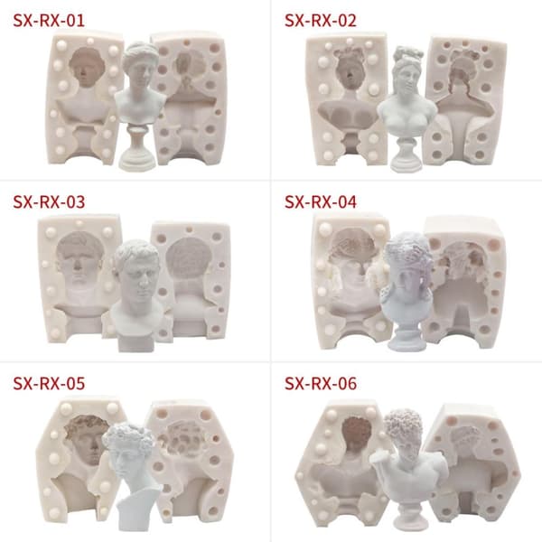 3D Silikon Lysform DIY Lysfremstilling Kakeform Hjemmeinnredning Festgave