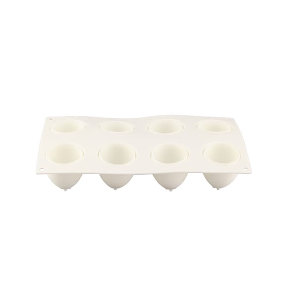 Ægformet kageform 8 hulrum silikoneform non-stick DIY bageform