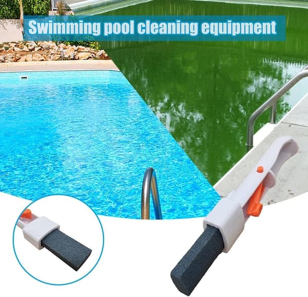 2-pack Pumice Stones with V-shaped Clip, Swimming Pool