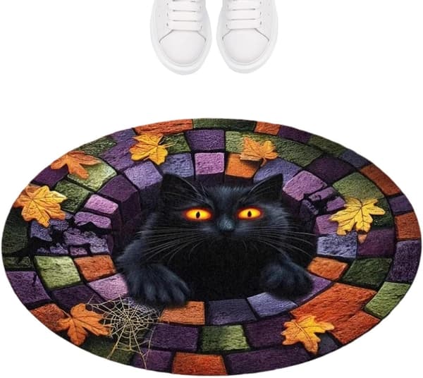 Halloween-teppe, optisk illusjon for Halloween, gulvet B - B